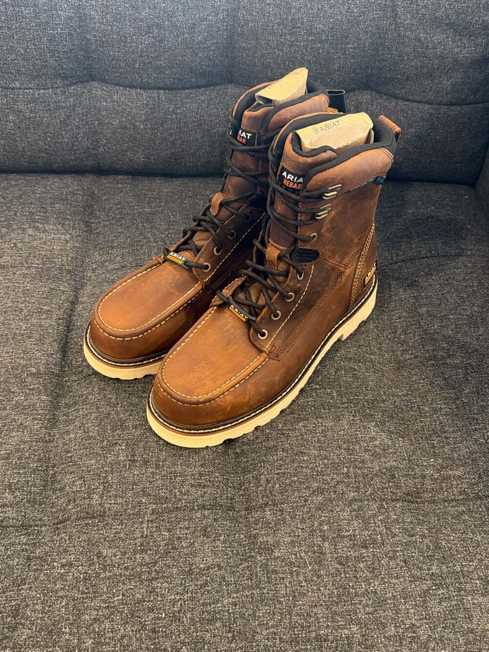 9.5M Wide - Ariat Rebar Lift 8-Inch Waterproof Composite Toe Work Boot
